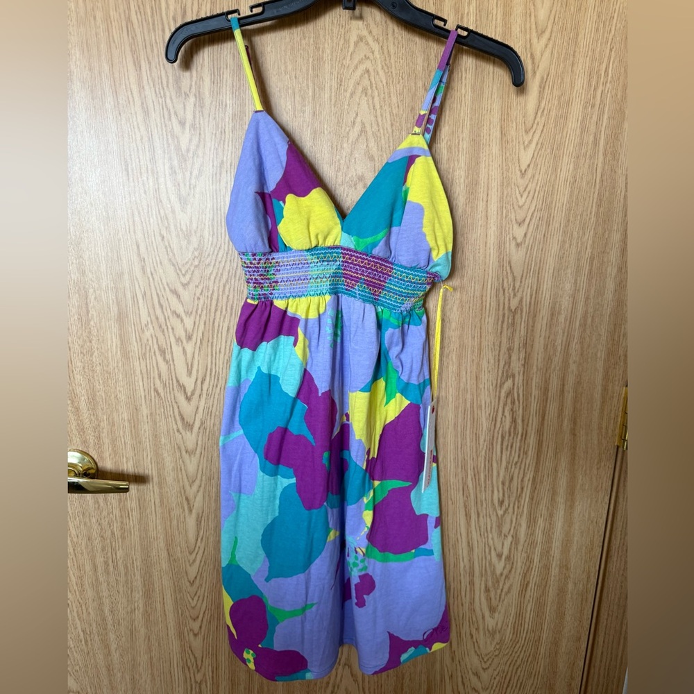 O’Neill Purple Colorful Floral Midi Sundress